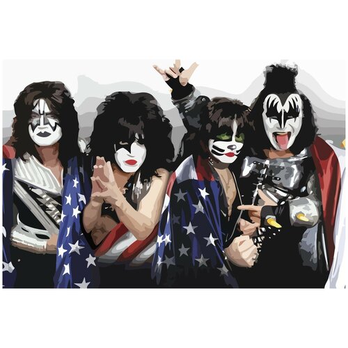 Картина по номерам на холсте kiss - 7 картина по номерам на холсте kiss 3