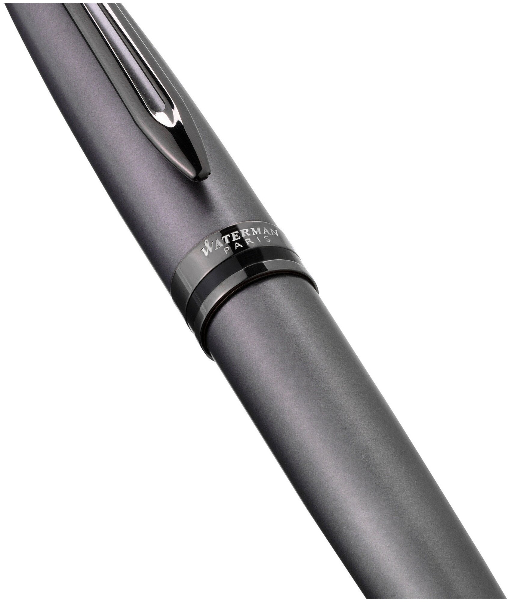 Ручка шариковая Waterman «Expert Metallic Silver RT» синяя, 1.0мм, подарочная упаковка