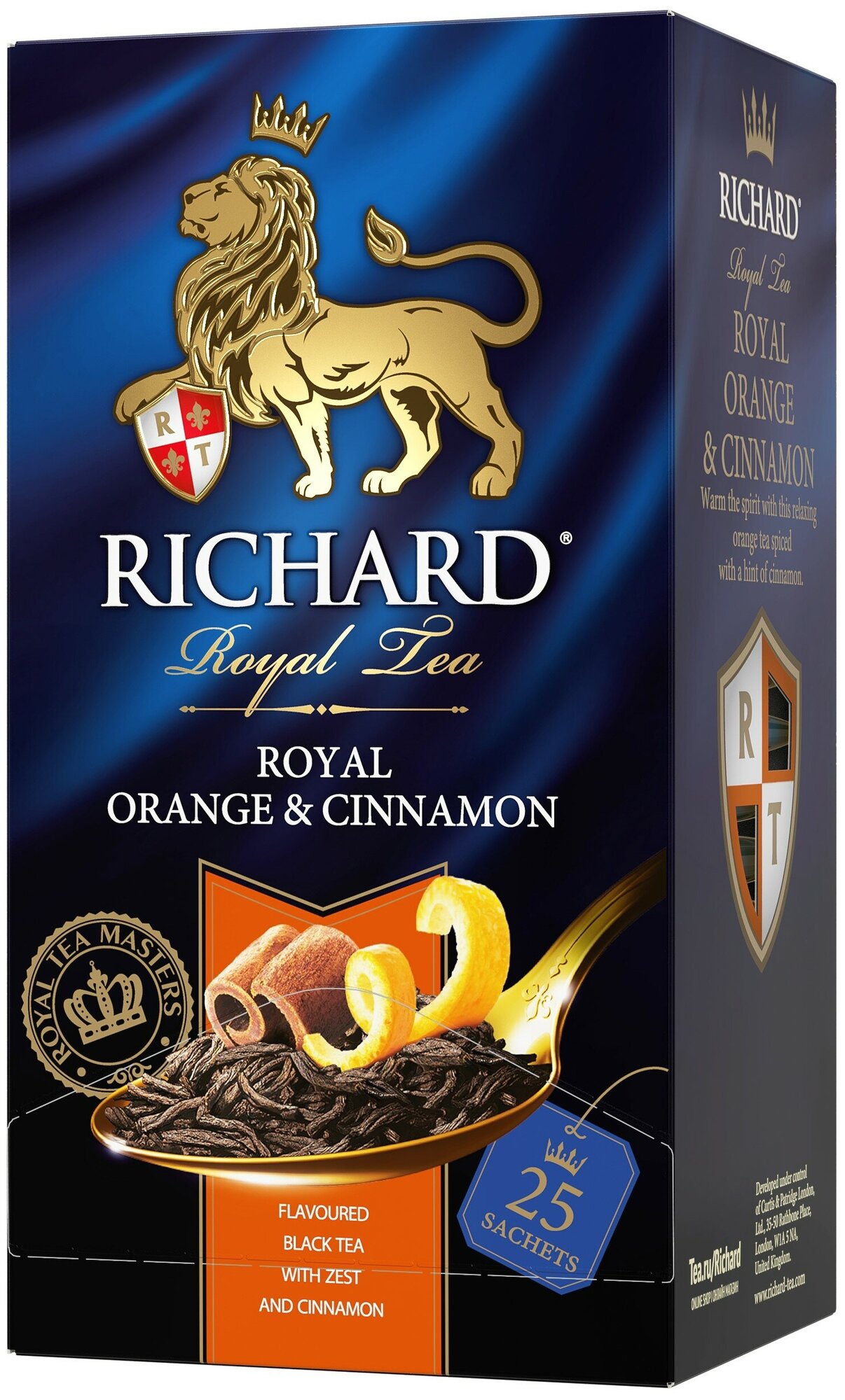 Richard Чай Royal Orange & Cinnamon Чёрный 25 шт 2 уп - фотография № 2