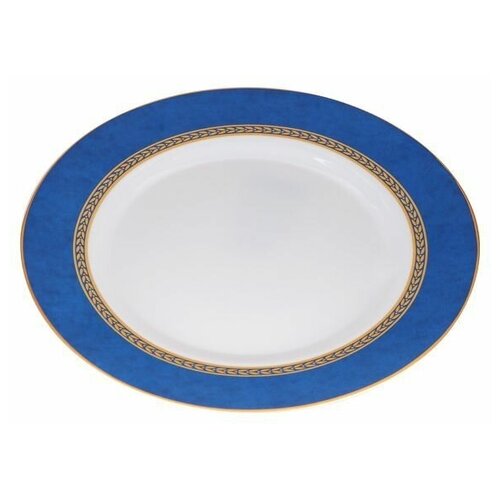 Тарелка обеденная стеклокерамическая, 275 мм, круглая, AMEERAH BLUE (Амира блю), DIVA LA OPALA (Sovrana Collection) (13-127539)