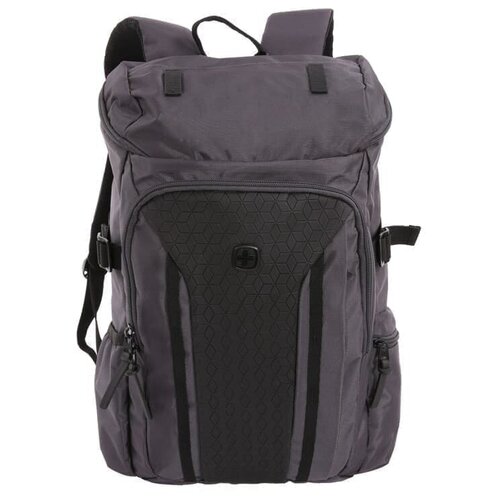 фото Городской рюкзак wenger 15'', серый / чёрный, полиэстер 900d/ м2 добби, 29х15х47 см, 20 л