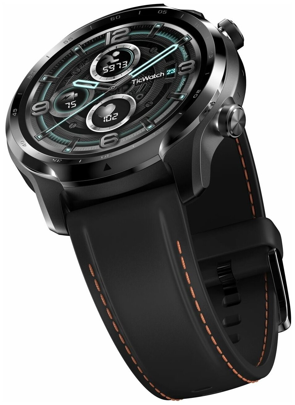 Смарт-часы ARK Ticwatch Pro 3 GPS, 1.512мм, 1.39", черный / черный [p1032000300a] - фото №6