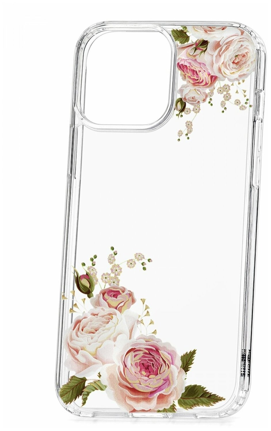Противоударный чехол для Apple iPhone 12 Pro Max КRUЧЕ Flowers Rose, силиконовый защитный бампер, пластиковый кейс, накладка с защитой камеры