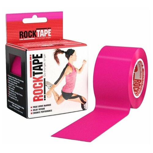 Кинезиотейп Rocktape 5 см х 5 м, ярко-розовый