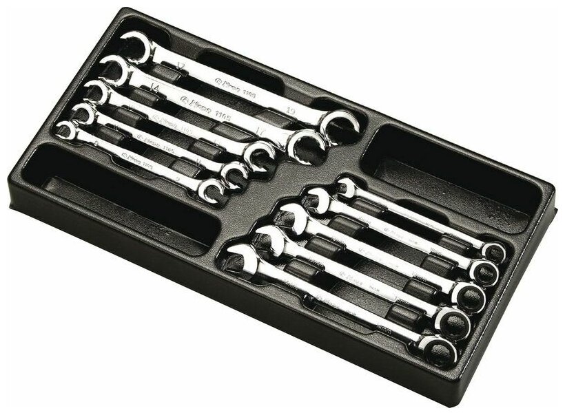 Набор ключей разрезных, комбинированных Hans в ложементе, TT-30