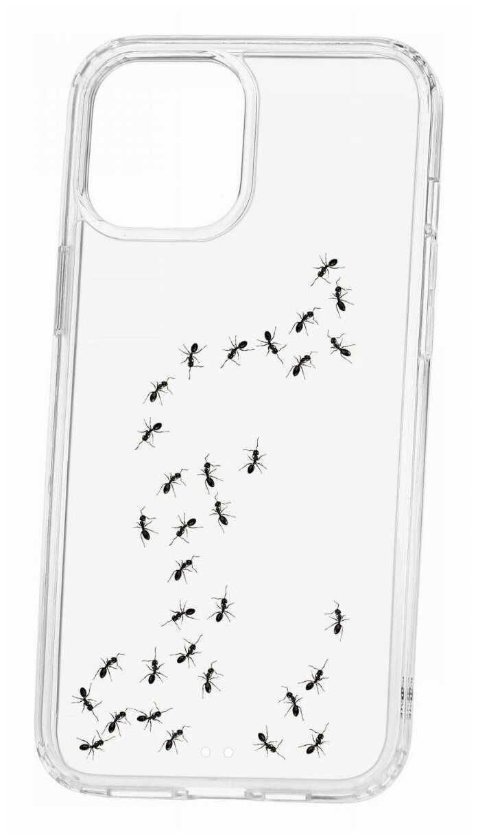 Чехол для iPhone 12 Pro Max Kruche Print Муравьи, противоударная пластиковая накладка с рисунком, защитный силиконовый бампер с принтом и защитой камеры