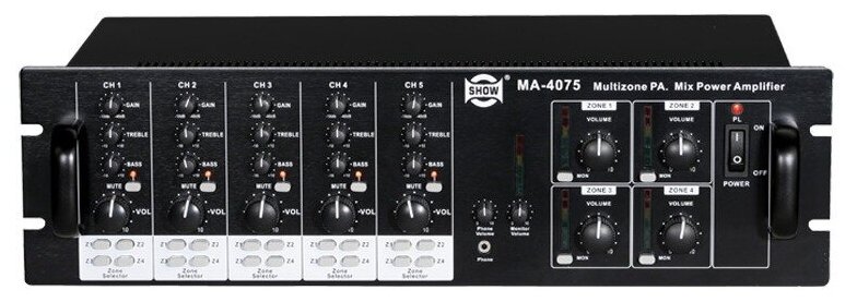 Микшер-усилитель универсальный SHOW MA-4075 — фото 1