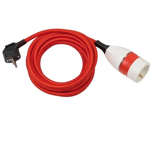 1161830040 Brennenstuhl удлинитель-переноска Quality Plastic Extension Cable,5м, 1 роз, красный