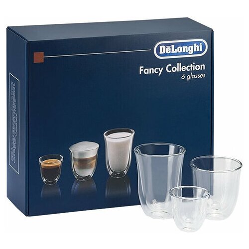 Чашки Микс DeLonghi DLSC302 Mix Glasses Set, 6 шт.