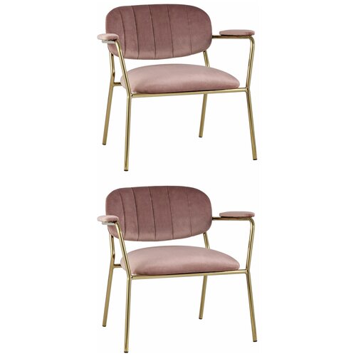 фото Кресло кэрол, пыльно-розовый (комплект 2 шт) stool group