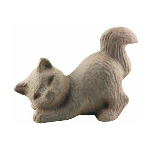 Фигурка из папье-маше, объемная, мал, котенок, 10,5*20*15 см