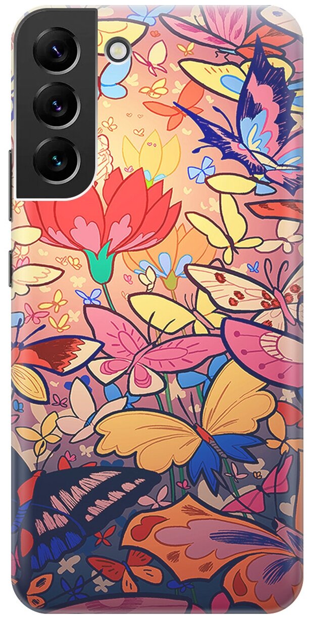 Силиконовый чехол Красочный мир на Samsung Galaxy S22+ / Самсунг С22 Плюс
