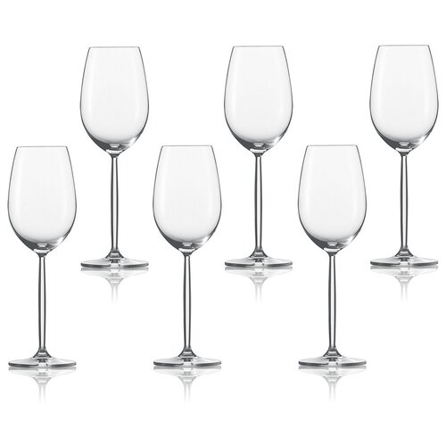 Набор бокалов для белого вина Diva 302 мл, хрустальное стекло, 6 шт, Schott Zwiesel, 104 097-6
