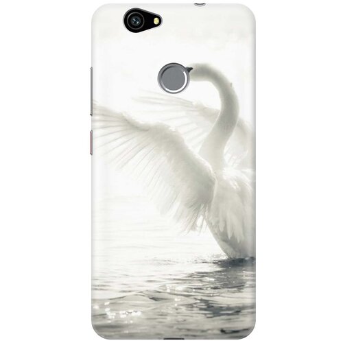 фото Силиконовый чехол на huawei nova / хуавей нова с принтом "лебедь" gosso