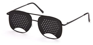 Перфорационные очки-тренажеры мужские AP003 цвет: черный