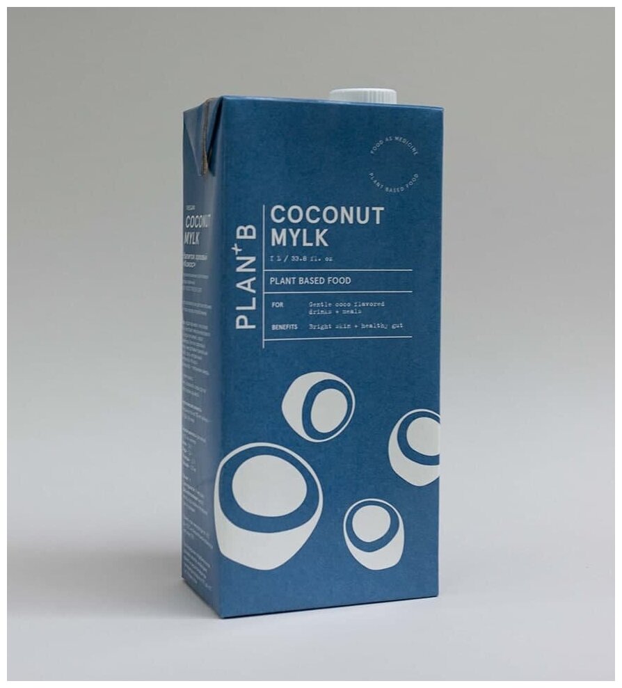 План+БИ Кокосовое растительное молоко без сахара - Напиток ореховый Кокос, 1 л - фотография № 8