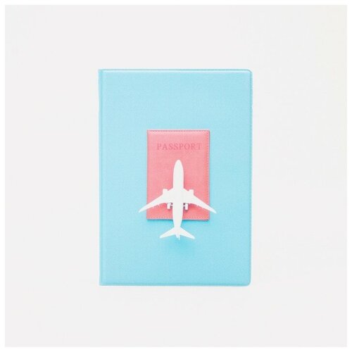 Обложка для паспорта RusExpress, голубой