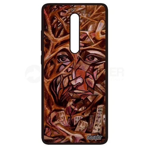 фото Противоударный чехол на мобильный // xiaomi mi 9t pro // "взгляд" впечатление портрет, utaupia, светло-коричневый