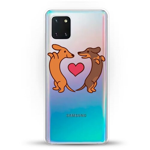 фото Силиконовый чехол love таксы на samsung galaxy note 10 lite andy & paul