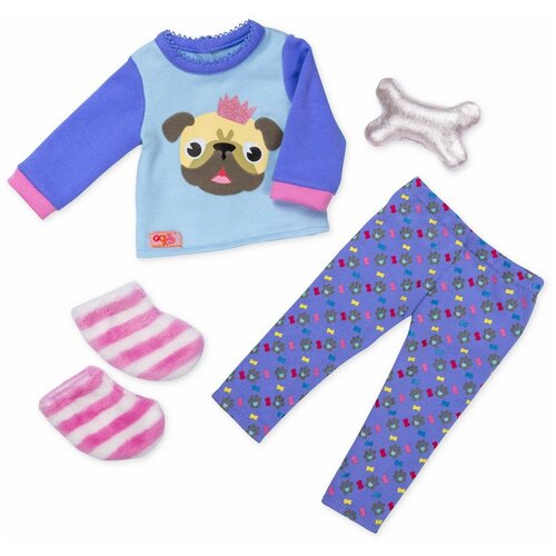 фото Комплект одежды для куклы с пижамой our generation «бульдог» og30390
