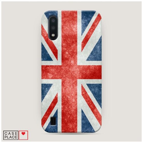фото Чехол пластиковый samsung galaxy a01 флаг великобритании 1 case place