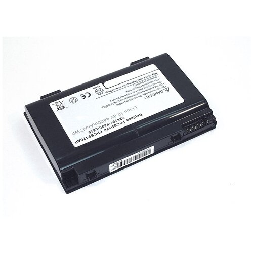 Аккумуляторная батарея для ноутбука Fujitsu LifeBook A1220 10.8V 5200mAh BP176-3S2P OEM черная аккумуляторная батарея для ноутбука fujitsu lifebook a1220 10 8v 5200mah bp176 3s2p oem черная