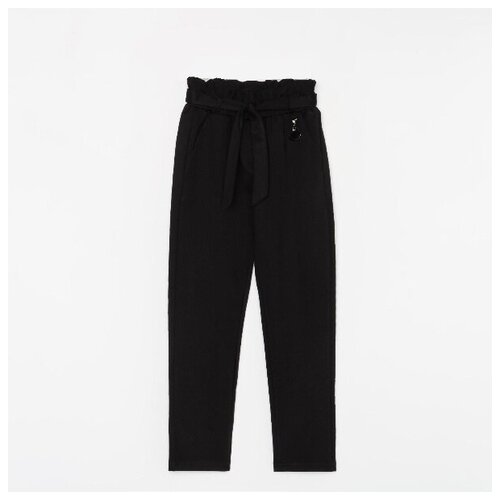 фото Брюки для девочки, цвет чёрный, рост 110 см нет бренда