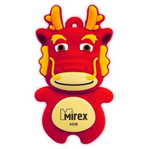 USB Flash Drive MIREX DRAGON RED 4GB usb flash drive mirex dragon red 4gb