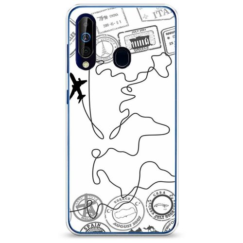 фото Силиконовый чехол "путешествие без границ" на samsung galaxy a60 / самсунг галакси а60 case place