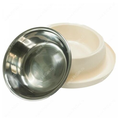 Миска SuperDesign на меламиновой подставке 700 мл, белая