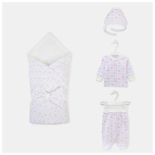 Комплект на выписку цвет белый рост 56 см 4872₽