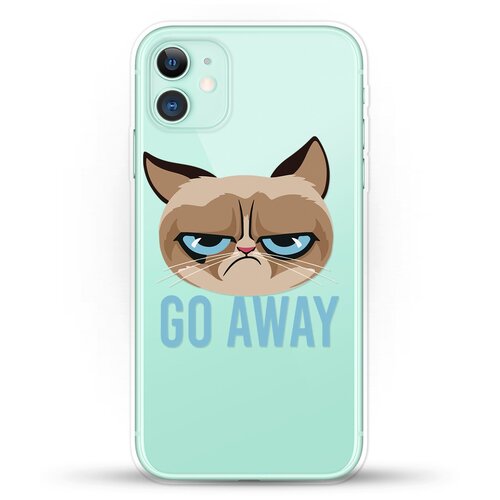 фото Силиконовый чехол grumpy cat на apple iphone 11 andy & paul