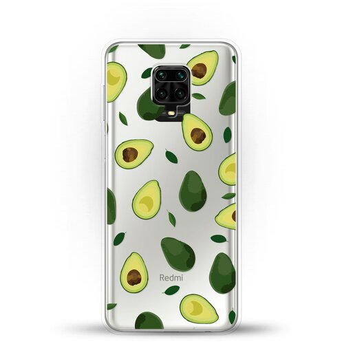 фото Силиконовый чехол узор из авокадо на xiaomi redmi note 9 pro andy & paul