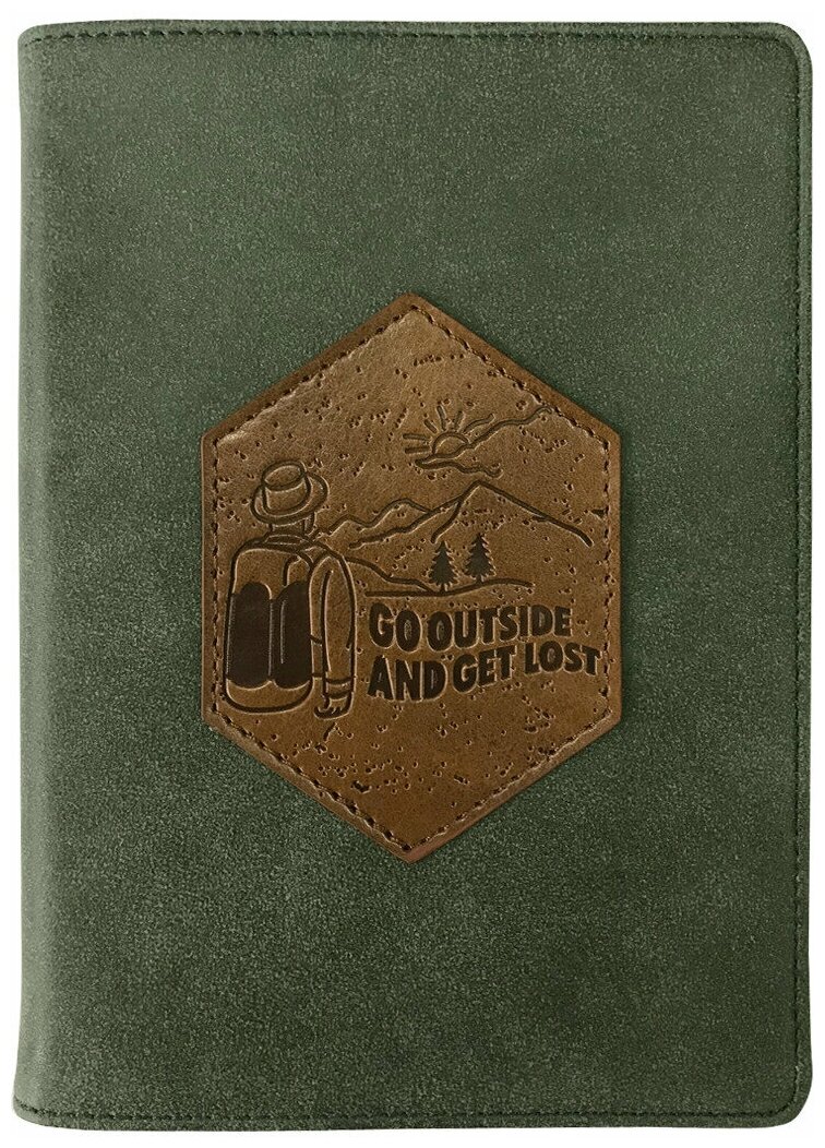 Ежедневник недатированный, 160 листов, А6,Traveler, зеленый (AZ930/green) Доминанта - фото №2