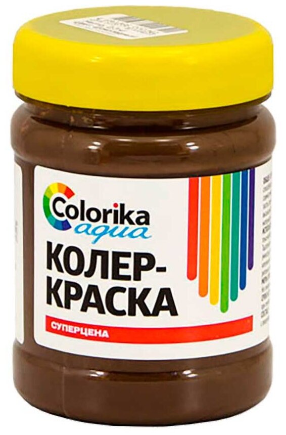 Колер -краска Colorika Aqua коричневая 0,3 кг