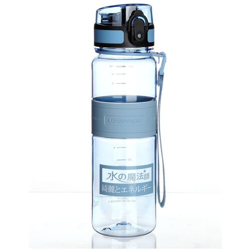 Бутылка для воды UZSPACE Magic Ion, Цвет: Синий, 500 мл