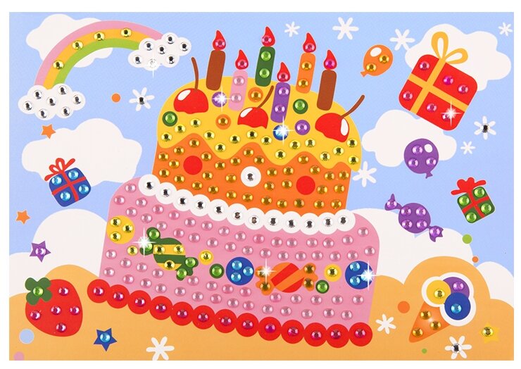 Maxi Art Набор алмазной вышивки Праздничный тортик MA-KN0255-7