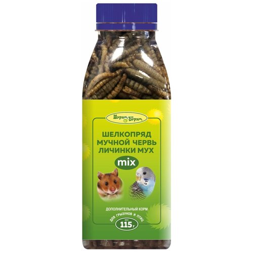 Смесь насекомых 500мл, 115г Шурум-Бурум лакомство для грызунов и птиц