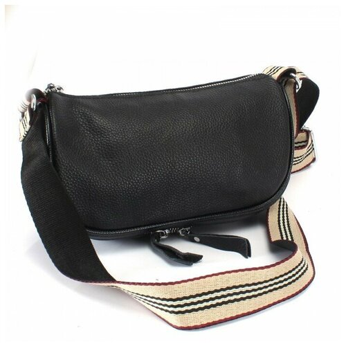 фото Сумка женская натуральная кожа dh-s 106, 1отд, плечевой ремень, черный 237599 аделия