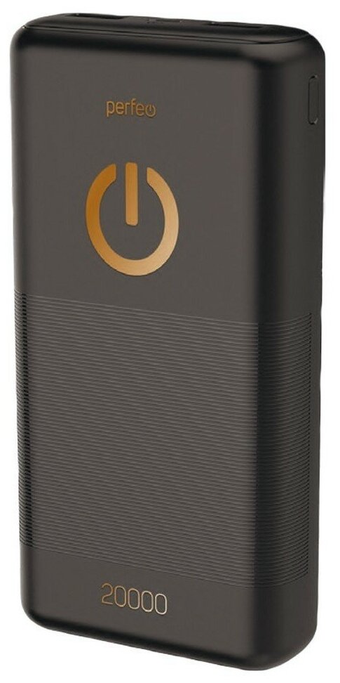 Powerbank Perfeo 20000 mah + Micro usb /In Micro usb /Out USB 1 А, 2.1A/ Black (PF_B4298)