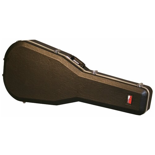 GATOR GC-JUMBO - пластиковый кейс для гитар типа JUMBO, делюкс, черный, вес 5.53 кг guitar cases