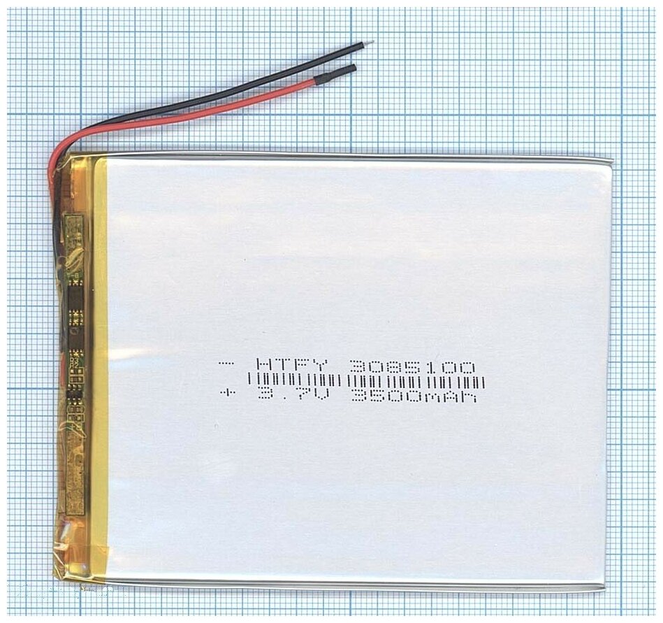 Аккумулятор Li-Pol (батарея) 3x85x100mm 2pin 3.7V/3500mAh