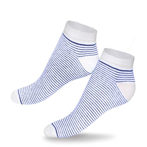 Женские носки Touch укороченные, размер 23-25, синий, белый