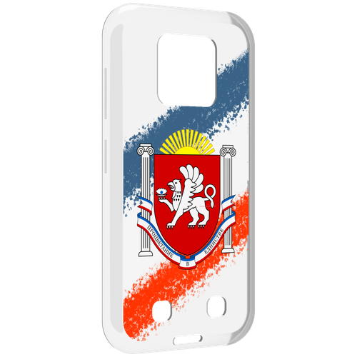 Чехол MyPads герб флаг крыма для Oukitel WP18 задняя-панель-накладка-бампер