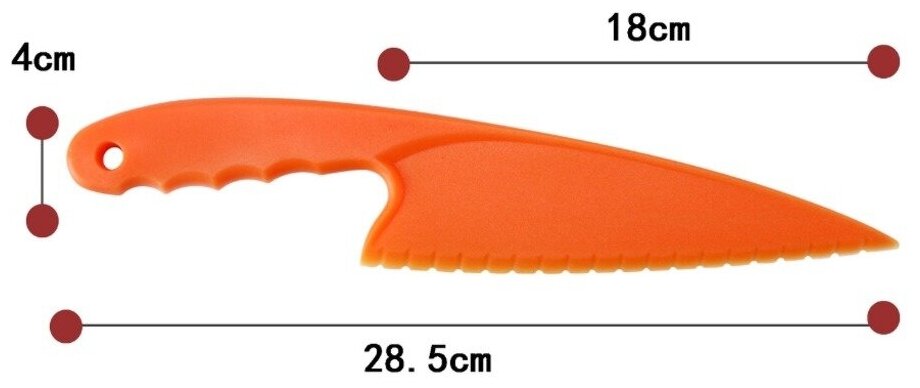 Пластиковые ножи 3 шт / Детский нож - фотография № 2