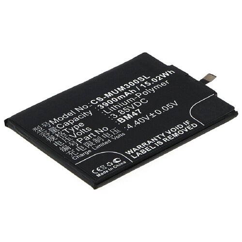фото Аккумулятор cs-mum300sl (bm47) для xiaomi redmi 3 3.85v / 3900mah / 15.02wh oem