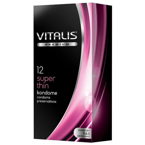 Ультратонкие презервативы VITALIS PREMIUM super thin - 12 шт.