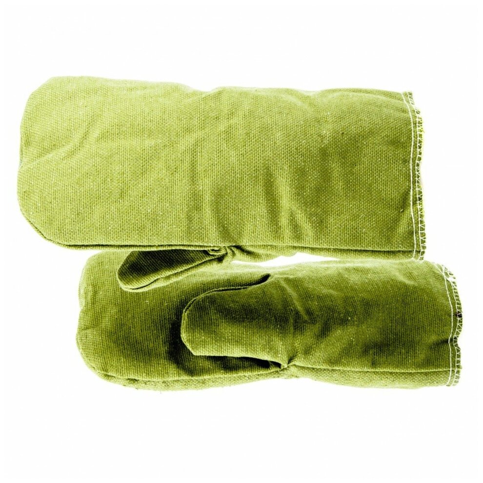 фото Рукавицы специальные двунитка Сибртех огнеупорные, утеплённые, ватин, 2 размер 68116