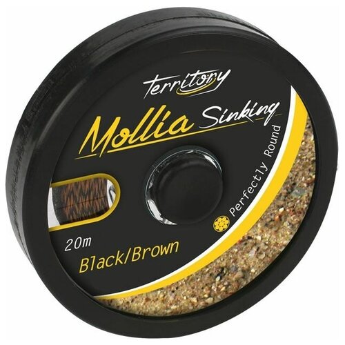 Поводковый материал MIKADO Mollia Hooklink black/brown, 15.9 кг, 20 м