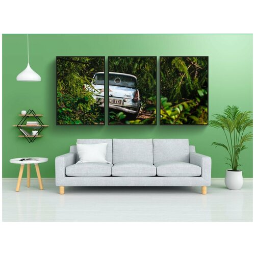 фото Набор модулных постеров для интерьера "гарри, гончар, машина" 60x90 см. в тубусе, без рамки lotsprints